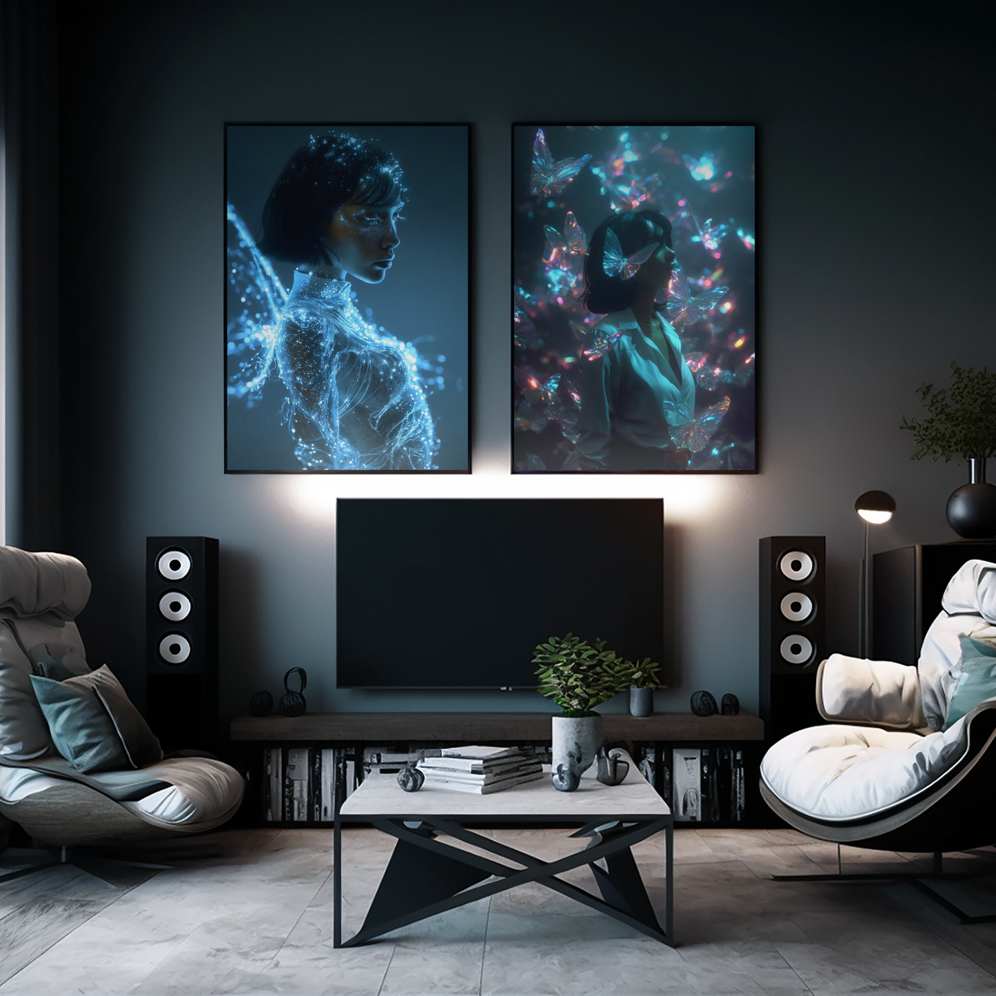 Echoes of You - 3-Piece Wall Art (Framed)