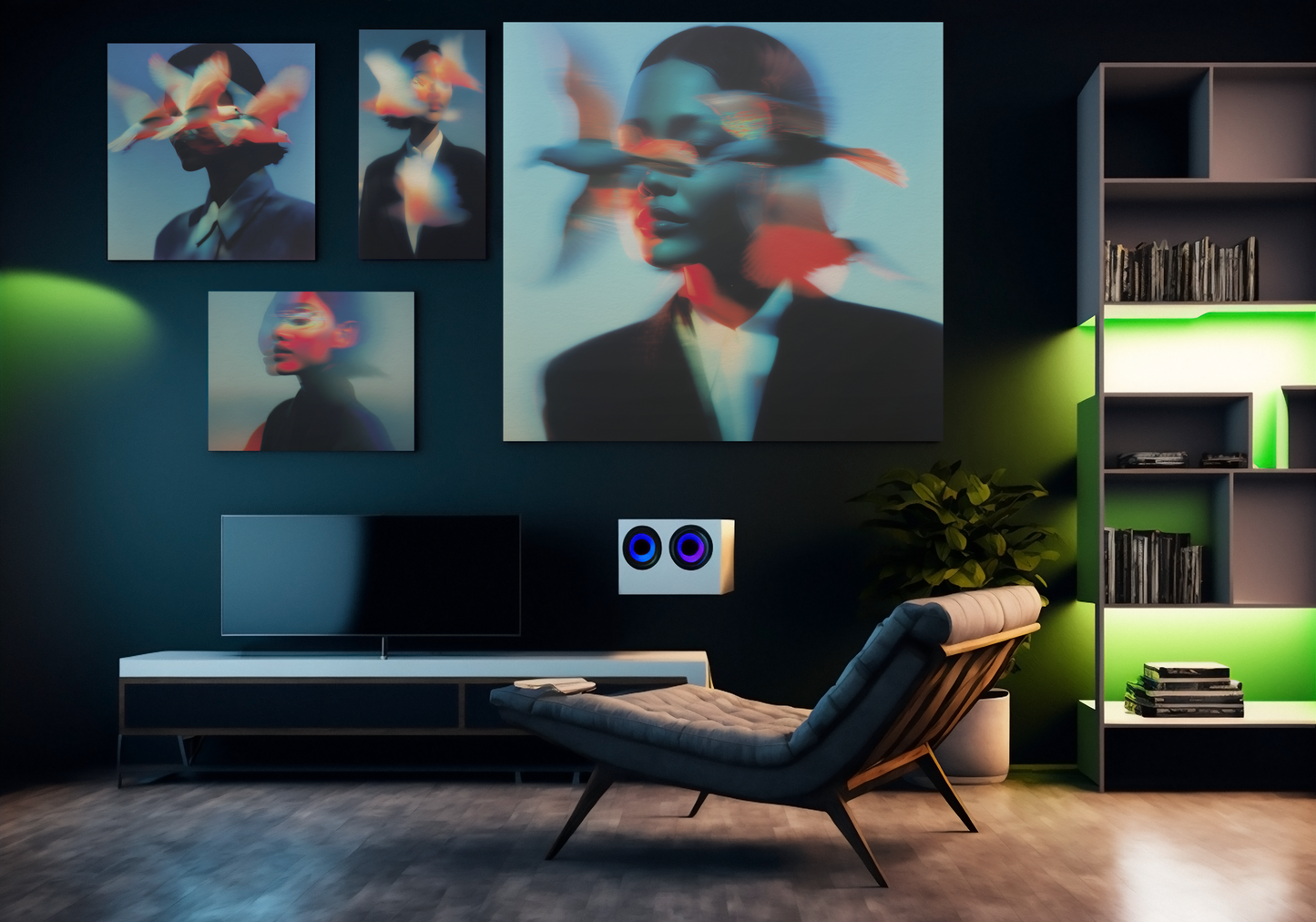 Echoes of You - 3-Piece Wall Art (Framed)