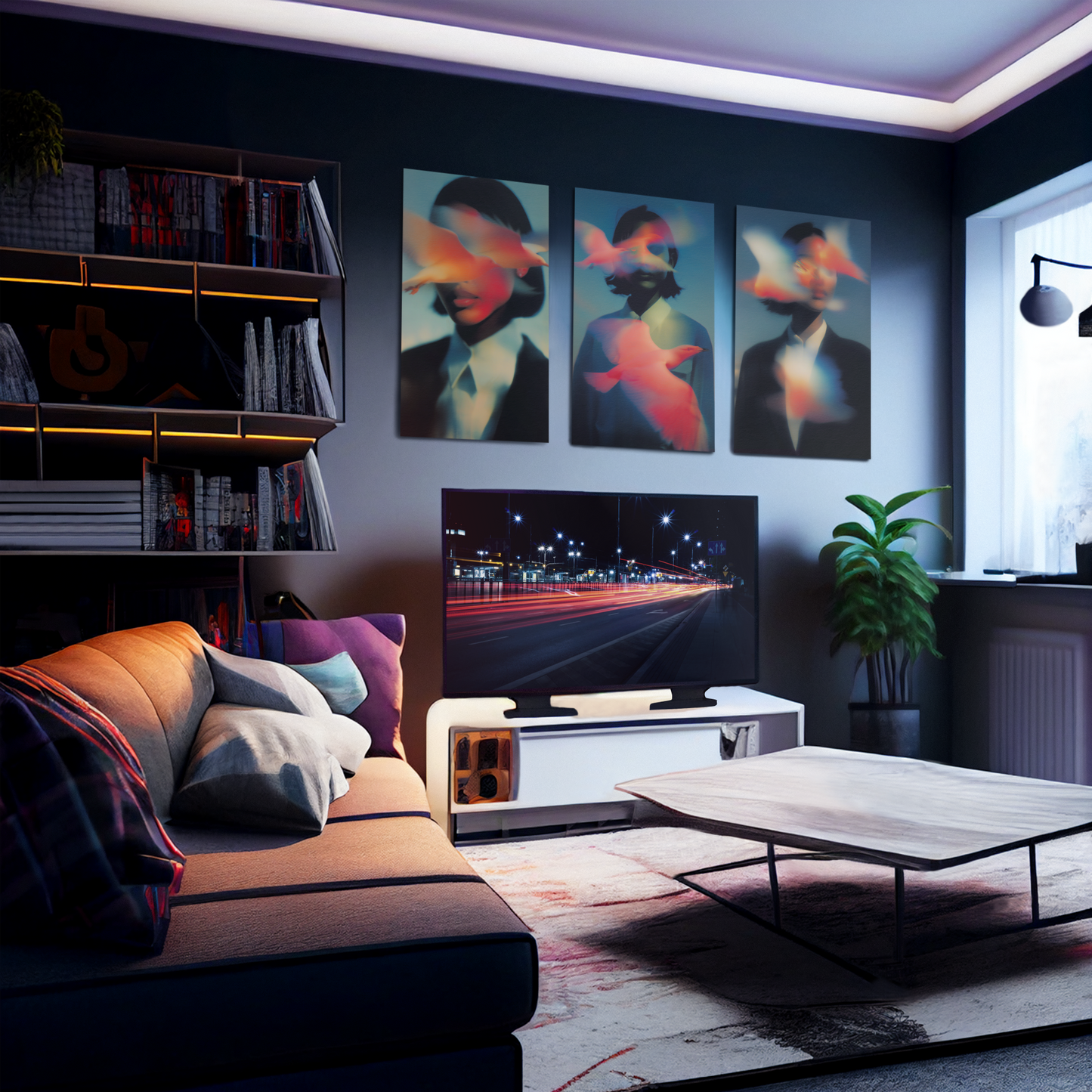 Echoes of You - 3-Piece Wall Art (Framed)